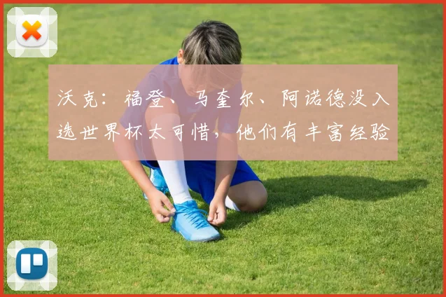 沃克：福登、马奎尔、阿诺德没入选世界杯太可惜，他们有丰富经验